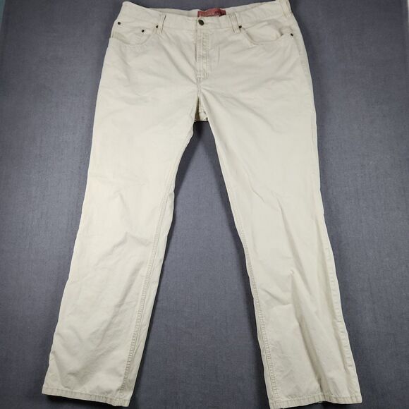 Perri Ellis America Chinos Mens Size 40x32 Tan Cotton Straight - Picture 1 of 10